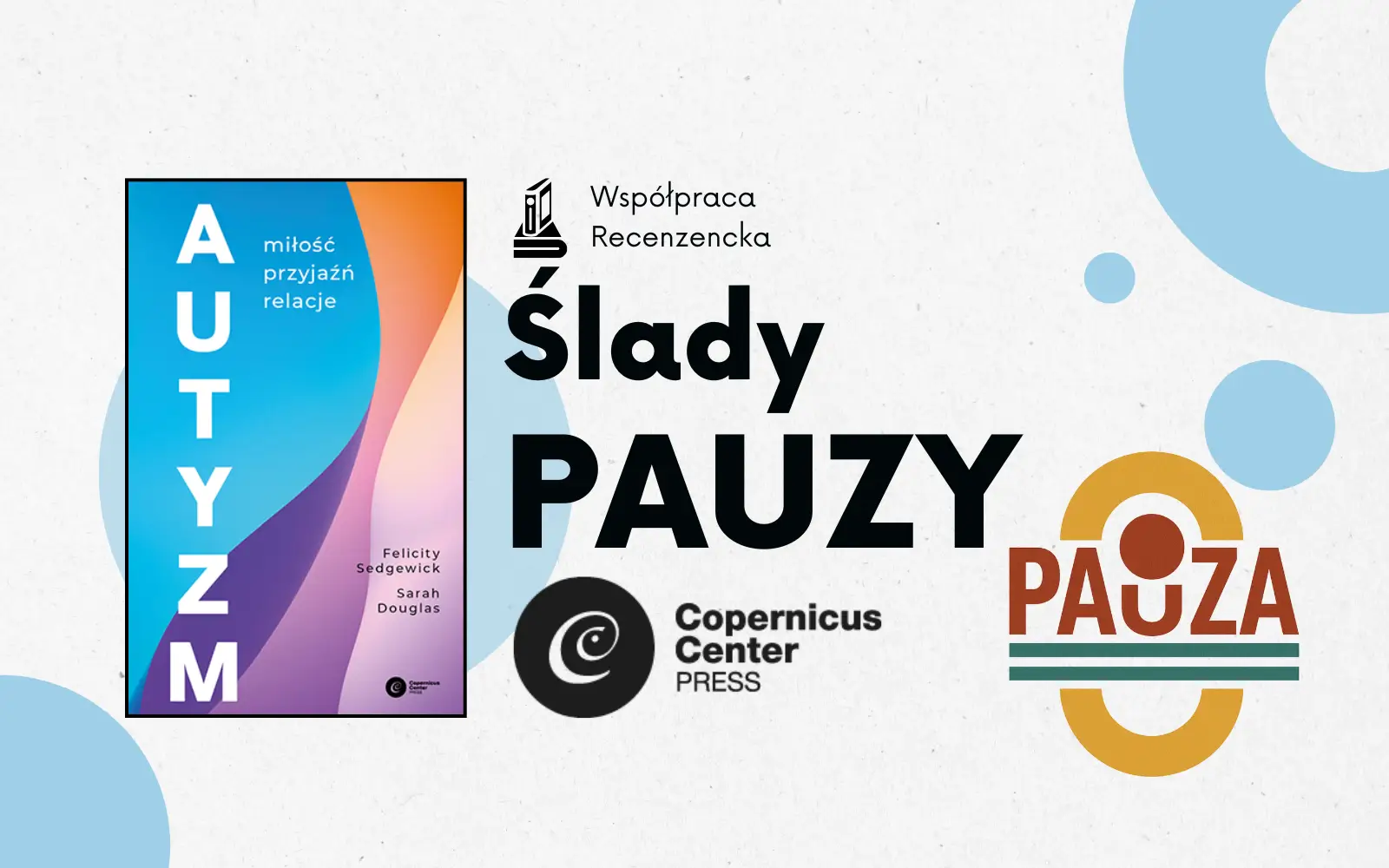 okładka recenzowanej książki, obok napis ślady pauzy